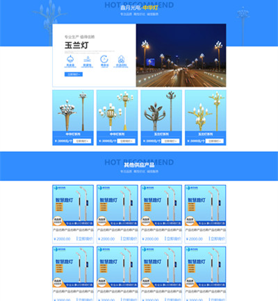 玉兰灯、中华灯、智慧路灯